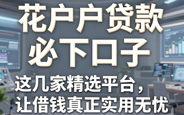 花户户贷款必下口子,这几家精选平台让借钱真正实用无忧!