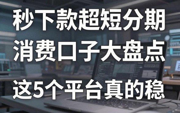 秒下款超短分期消费口子大盘点,这5个平台真的稳!