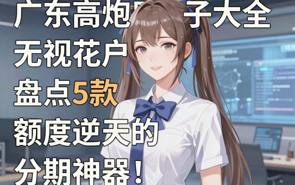 广东高炮口子大全无视花户,盘点5款额度逆天的分期神器!