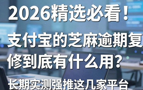 2026精选必看！支付宝的芝麻逾期修复到底有什么用？长期实测强推这几家平台！
