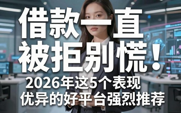 借款一直被拒别慌！2026年这5个表现优异的好平台强烈推荐