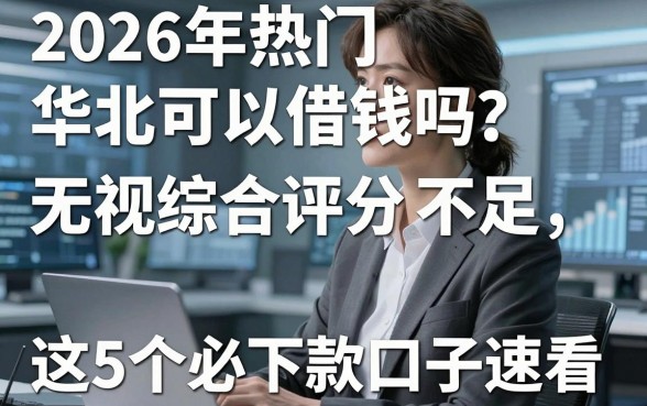 2026年热门华北可以借钱吗？无视综合评分不足，这5个必下款口子速看！