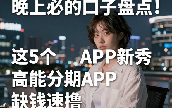 晚上必下的口子盘点！这5个高能分期APP新秀，缺钱速撸