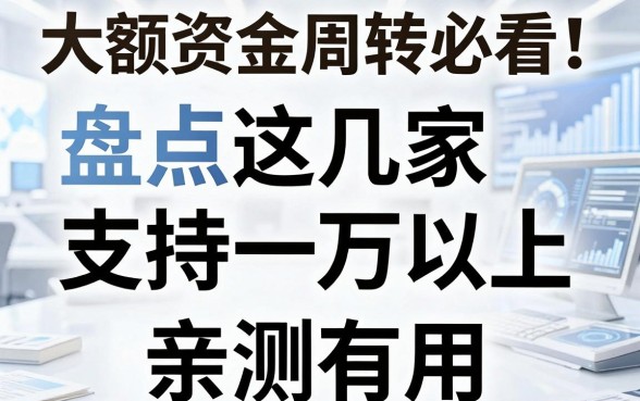 大额资金周转必看!盘点这几家支持一万以上分期的口子,亲测有用