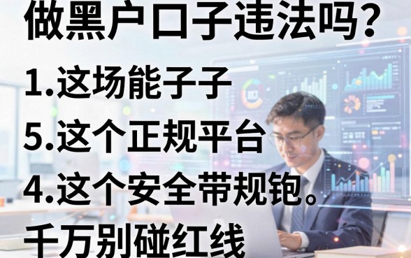做黑户口子违法吗?这5个正规平台千万别碰红线!