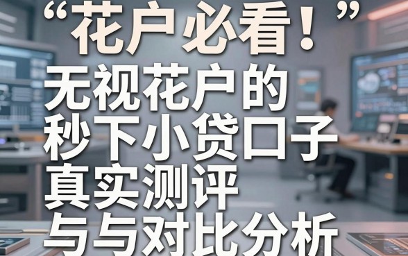花户必看!无视花户的秒下小贷口子真实测评与对比分析