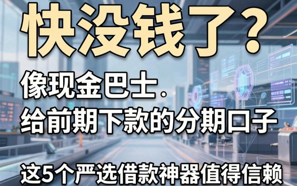快没钱了?像现金巴士给前期下款的分期口子,这5个严选借款神器值得信赖!