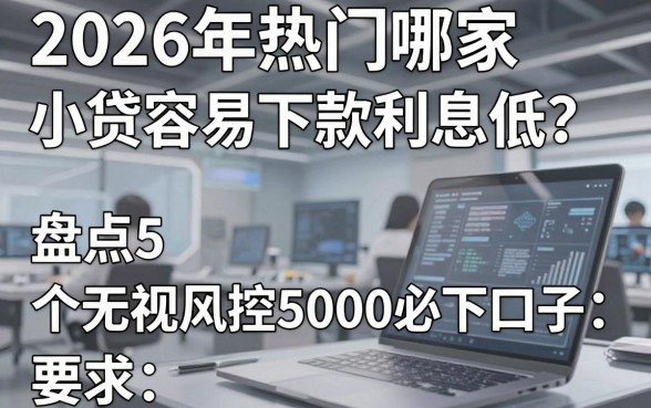 2026年热门哪家小贷容易下款利息低?盘点5个无视风控5000必下口子