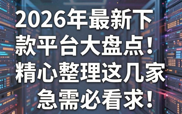 2026年最新下款平台大盘点！精心整理这几家，急需必看