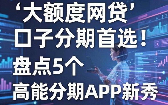 大额度网贷口子分期首选!盘点5个高能分期APP新秀