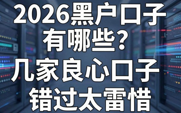 2026黑户口子有哪些?亲测整理这几家良心口子,错过太可惜!