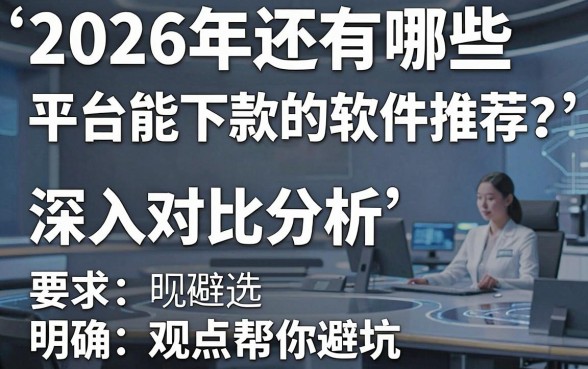2026年还有哪些平台能下款的软件推荐？深入对比分析，明确观点帮你避坑！