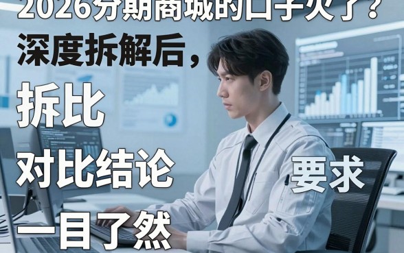 2026分期商城的口子火了?深度拆解后,对比结论一目了然!