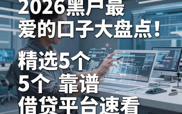 2026黑户最爱的口子大盘点!精选5个靠谱借贷平台速看