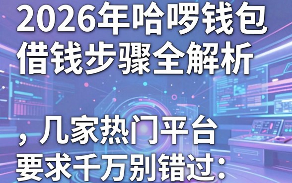 2026年哈啰钱包借钱步骤全解析，这几家热门平台千万别错过！