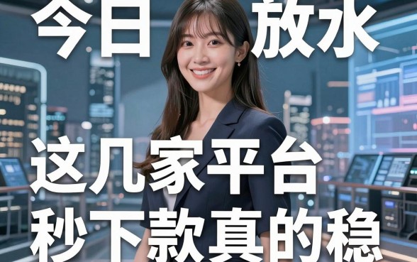 无视花户口子今日放水,这几家平台秒批下款真的稳!