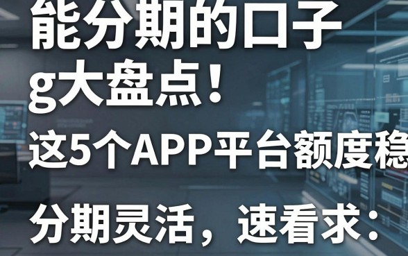 能分期的口子g大盘点！这5个APP平台额度稳、分期灵活，速看