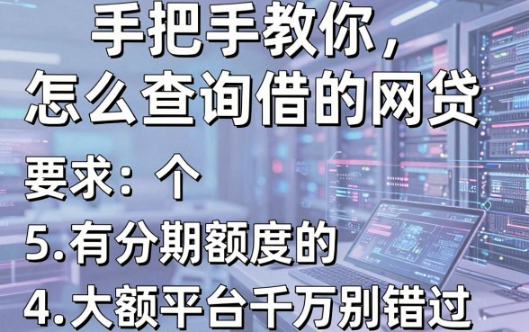 手把手教你“怎么查询借的网贷”，这5个有分期额度的大额平台千万别错过！
