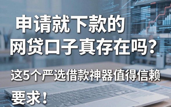 申请就下款的网贷口子真存在吗?这5个严选借款神器值得信赖!