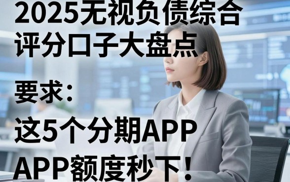2025无视负债综合评分口子大盘点,这5个分期APP额度秒下!