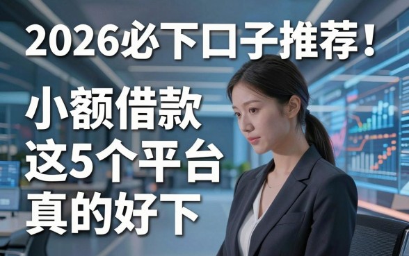 2026必下口子推荐！小额借款这5个平台真的好下