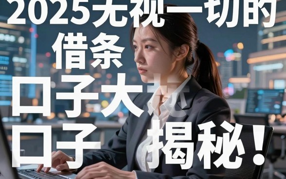 2025无视一切的借条口子大揭秘!深度对比分析,借款必看