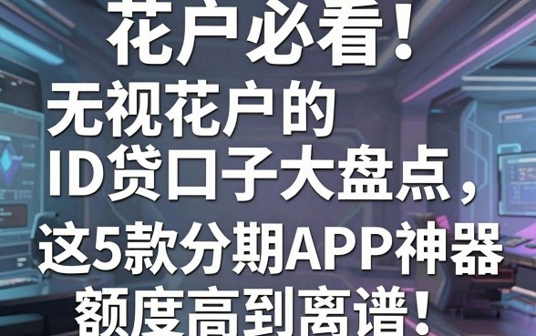 花户必看!无视花户的ID贷口子大盘点,这5款分期APP神器额度高到离谱