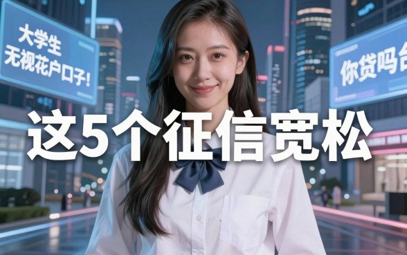 大学生无视花户口子!这5个征信宽松的网贷平台你知道吗?