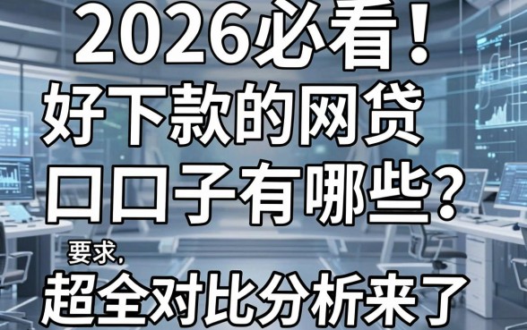 2026必看!好下款的网贷口子有哪些?超全对比分析来了!