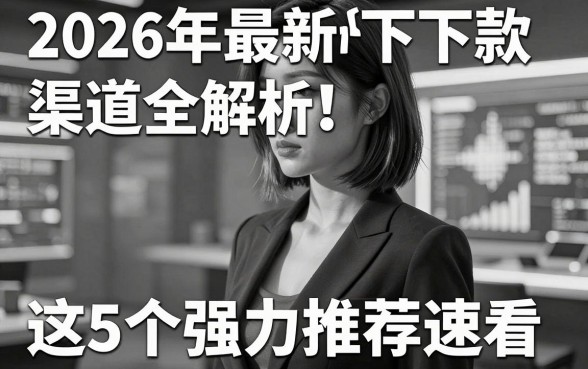 2026新出口子无视黑白,2026年最新下款渠道全解析!这5个强力推荐速看!