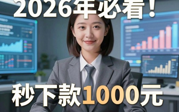2026年必看!这5个上芝麻负面的贷款新口子,秒下款1000元千万别踩坑