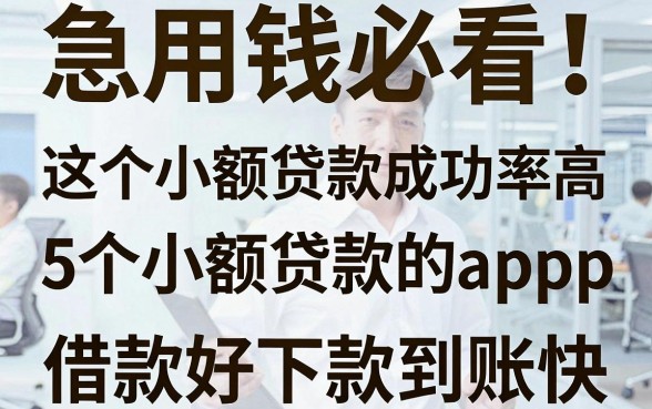 急用钱必看！这5个小额贷款成功率高的app，借款好下款到账快