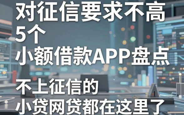 5个对征信要求不高的小额借款APP盘点,不上征信的小贷网贷都在这里了