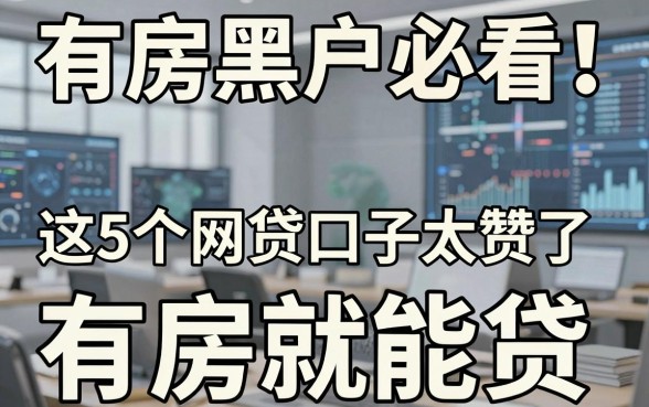 有房黑户必看!这5个网贷口子太赞了,有房就能贷!