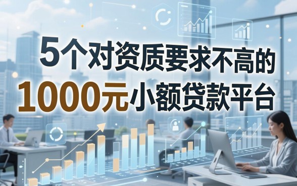 5个对资质要求不高的1000元小额贷款平台，堪称如今最容易借款的网贷