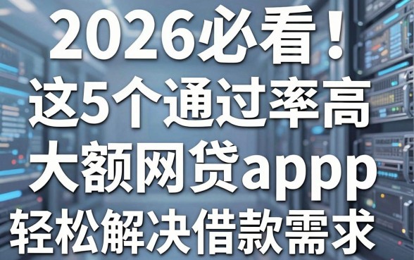 2026必看！这5个通过率高的大额网贷app，轻松解决5000借款需求