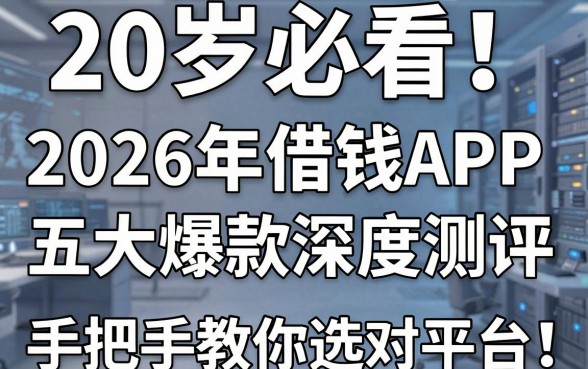 20岁必看!2026年借钱APP五大爆款深度测评,手把手教你选对平台