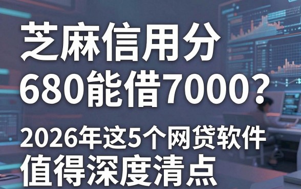 芝麻信用分680能借7000?2026年这5个网贷软件值得深度清点!