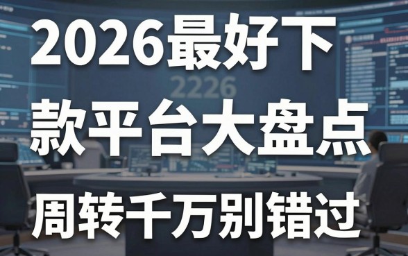 2026最好下款平台大盘点，2026年急需资金周转千万别错过！