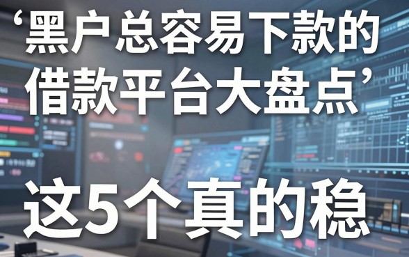 黑户总容易下款的借款平台大盘点，这5个真的稳！