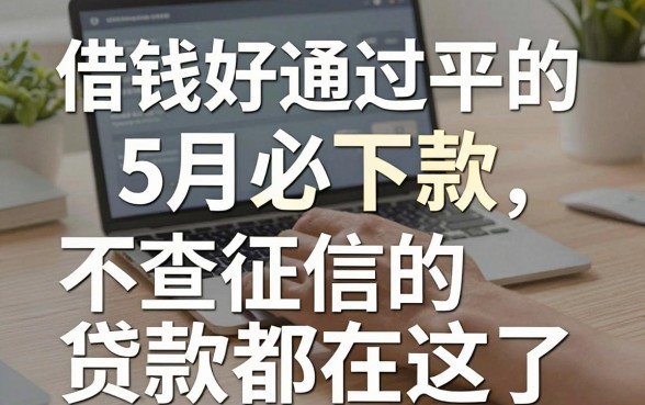 手机上借钱好通过的平台最新盘点：5月必下款、不查征信的贷款都在这了