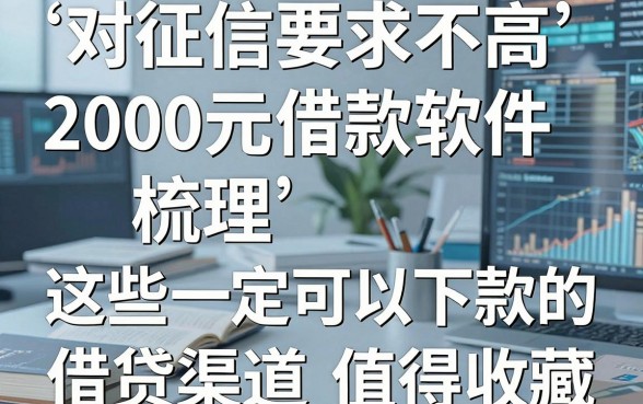 5个对征信要求不高的2000元借款软件梳理,这些一定可以下款的借贷渠道值得收藏