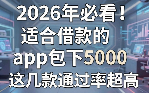 2026年必看！适合借款的app包下5000，这几款通过率超高