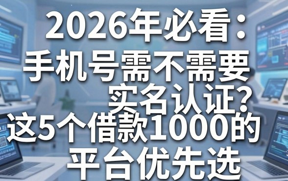 2026年必看:手机号需不需要实名认证?这5个借款1000的平台优先选