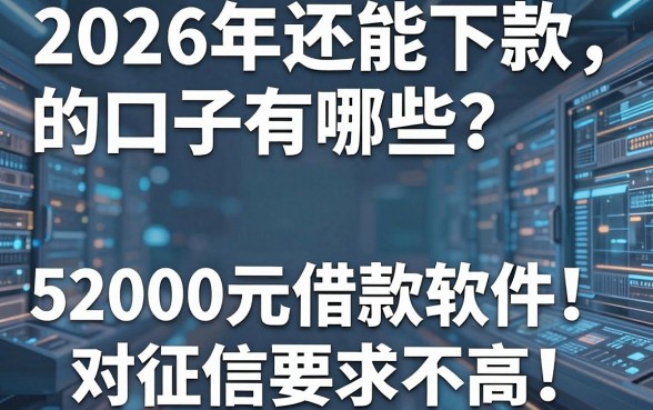 2026年还能下款的口子有哪些？这5个2000元借款软件对征信要求不高！