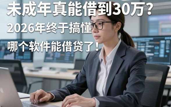 未成年真能借到30万?2026年终于搞懂哪个软件能借贷了!