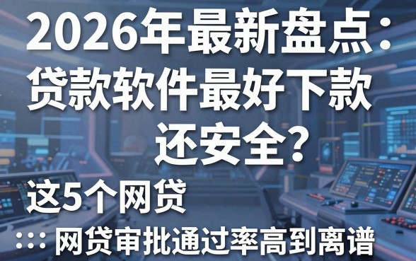 2026年最新盘点:贷款软件最好下款还安全?这5个网贷审批通过率高到离谱
