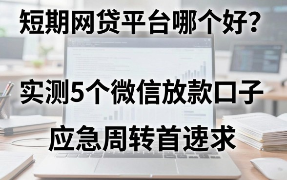短期网贷平台哪个好?实测5个微信放款口子,应急周转首选!