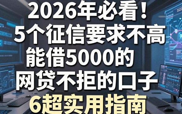 2026年必看!5个征信要求不高、能借5000的网贷不拒的口子6超实用指南