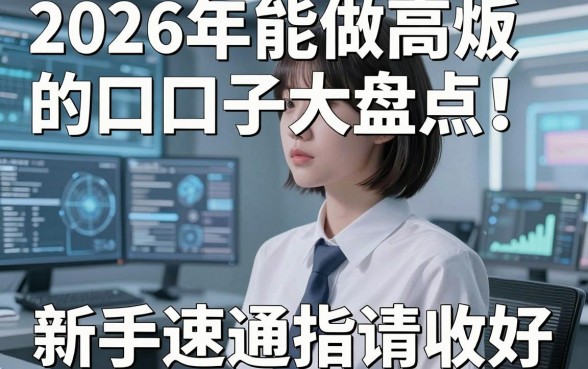 2026年能做高炮的口子大盘点！新手速通指南请收好